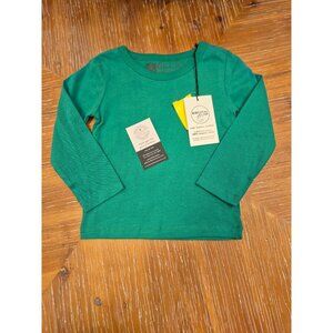 Kidential Organic Cotton Long Sleeve Kids Shirt Size 3T Green